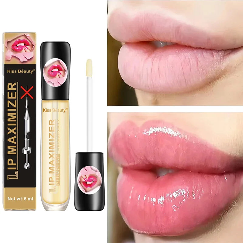 Volumising Lip Plumper Serum Sexy Lip Oil Gloss Increase Lip Elasticity Reduce Fine Lines Brighten Moisturizing Lip Balm Care