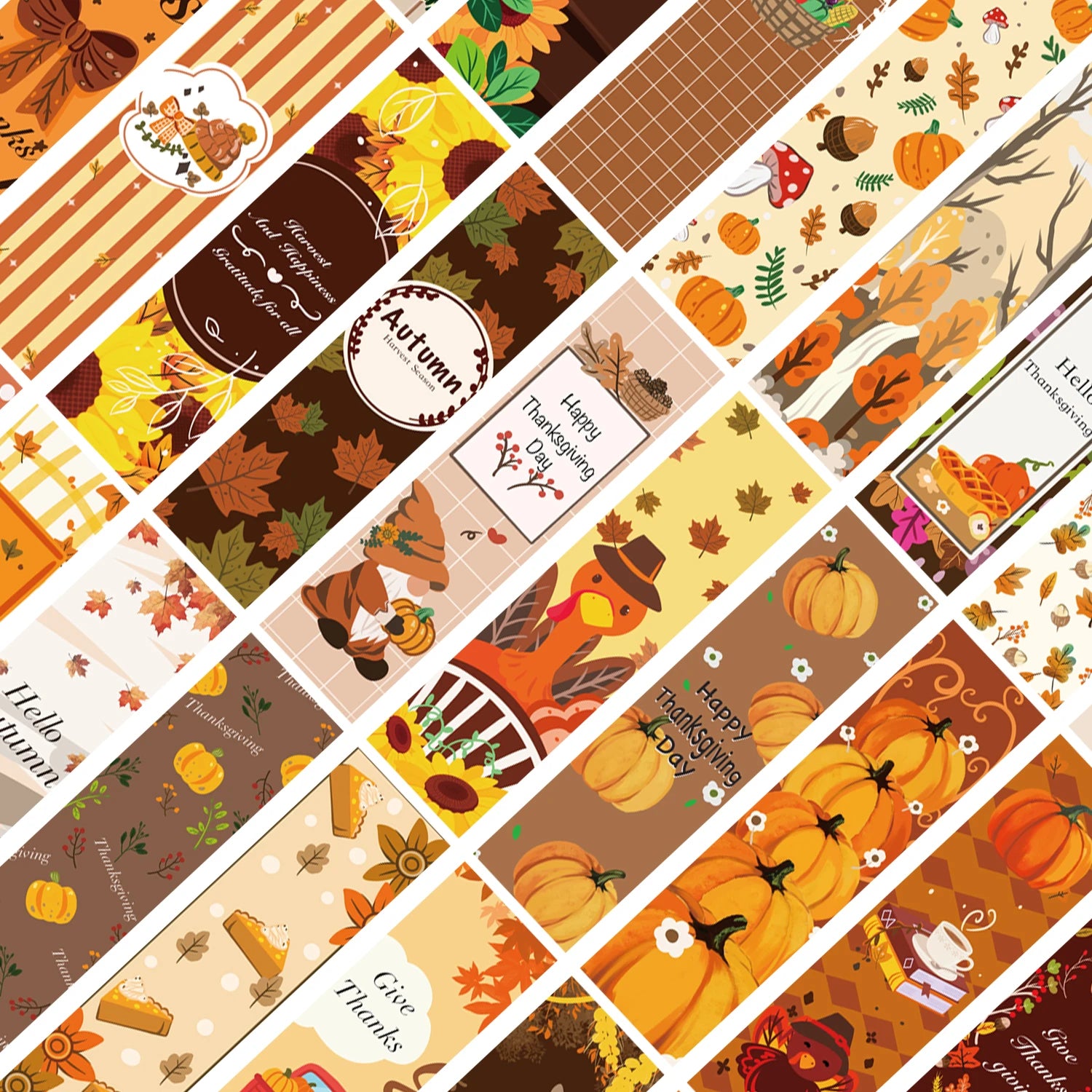 30pcs Thanksgiving Day Autumn Limited Edition Bookmarks Suitable for Teachers, Readers, Birthday Gifts