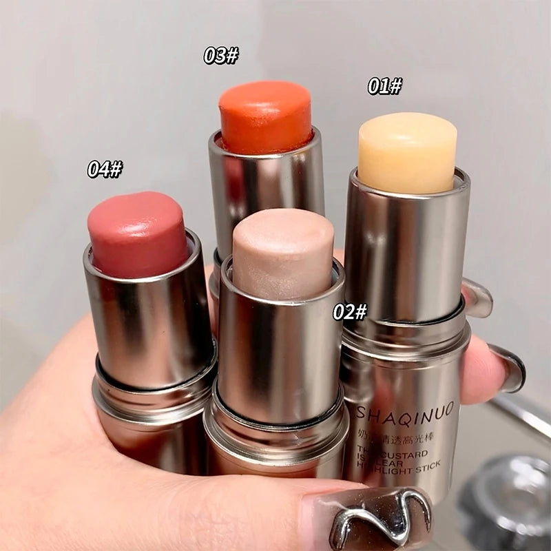Wet and Shimmer Highlighter Stick natural pearlescent Glitter Durable Contour palette Face Body Brighten Cosmetics Makeup