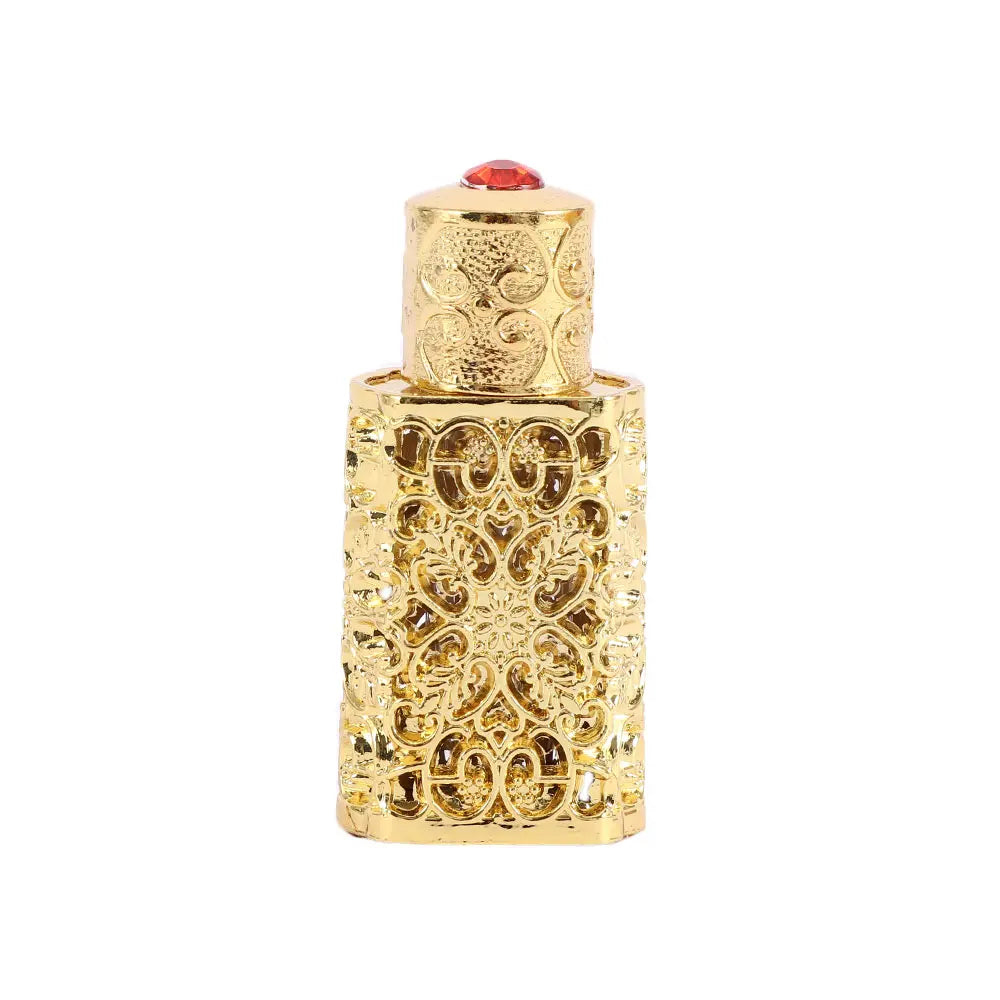Arab Style Royal Bottle Antiqued Metal Wedding Decoration Gift Cosmetic Container Essential Oils Bottle Perfume Bottle