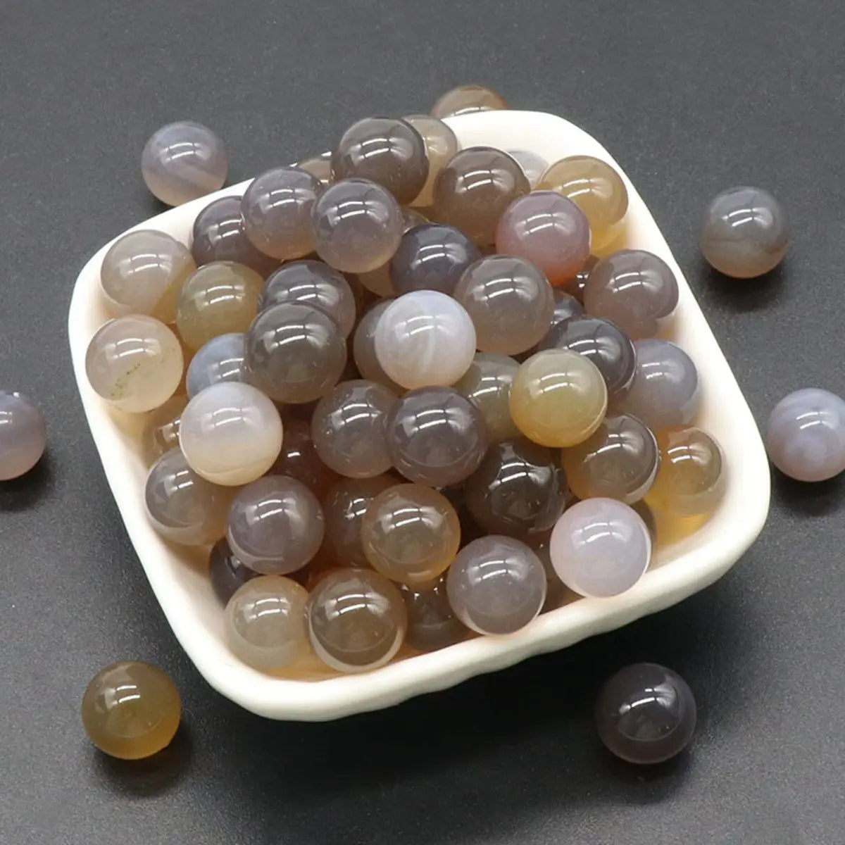 12MM Lapis Lazuli Round Beads for DIY Making Jewelry NO-Drilled Hole Loose Healing Energy Natural Cute Stone Crystal Sphere Ball