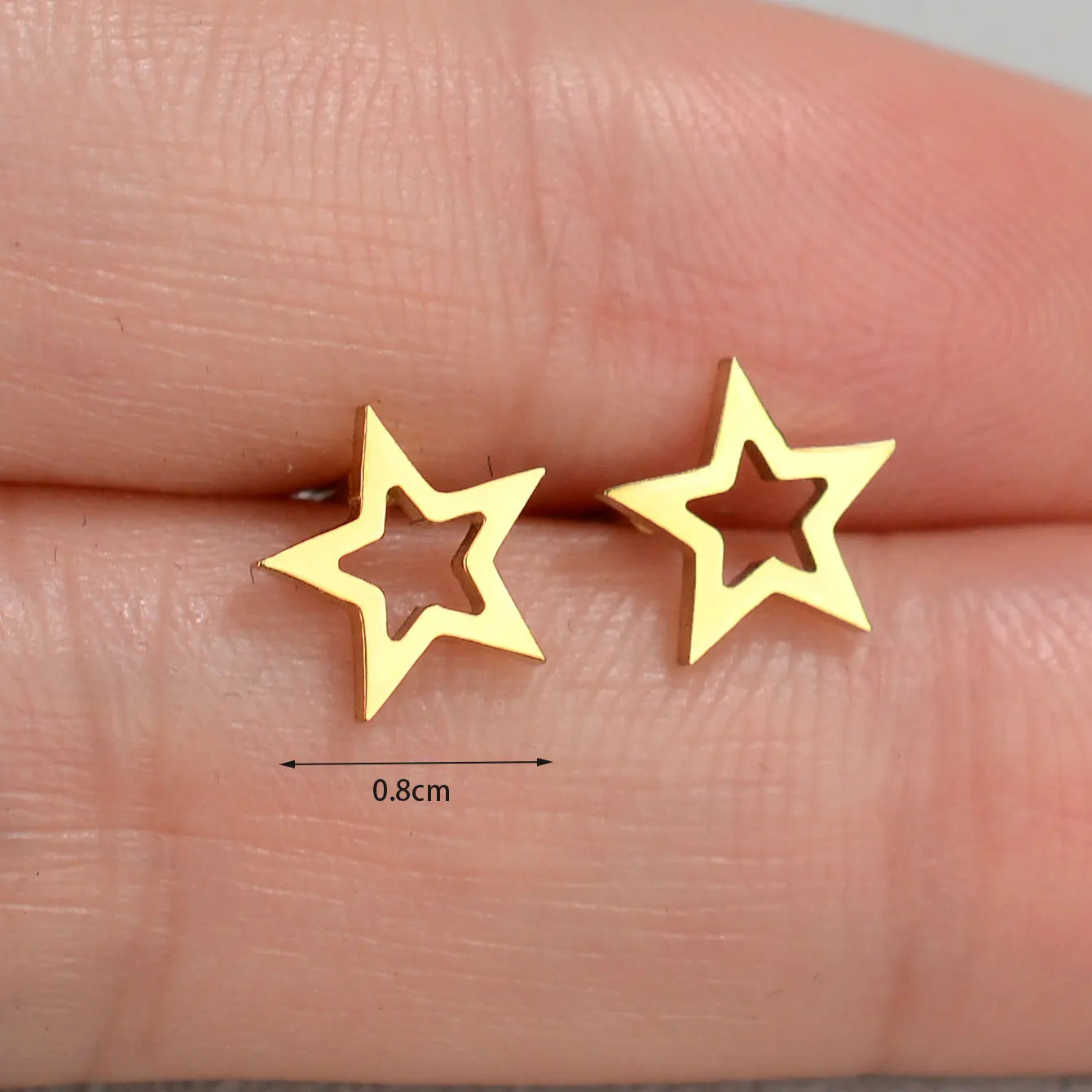 Minimalist Stainless Steel Earings Mini Heart Star Geometric Stud Earrings For Women Cute Cat Dog Flower Leaf Earrings Jewelry