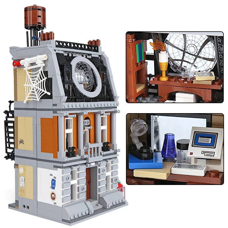 1125PCS Hero Movie Series Sanctuary Sanctuary Showdown Model Compatible with 76108 Building Blocks Children's Birthday Gifts