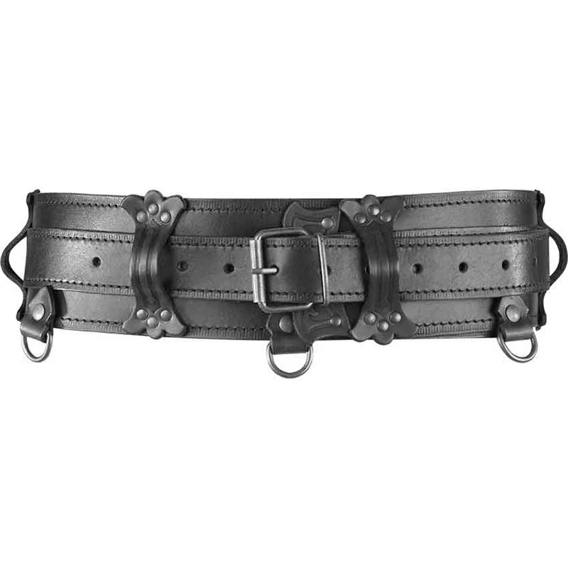 Medieval Festival Girdle Wide Leather Belt Steampunk Gothic Waist Protector Larp Celtic Knight Cosplay Waistband For Men Women
