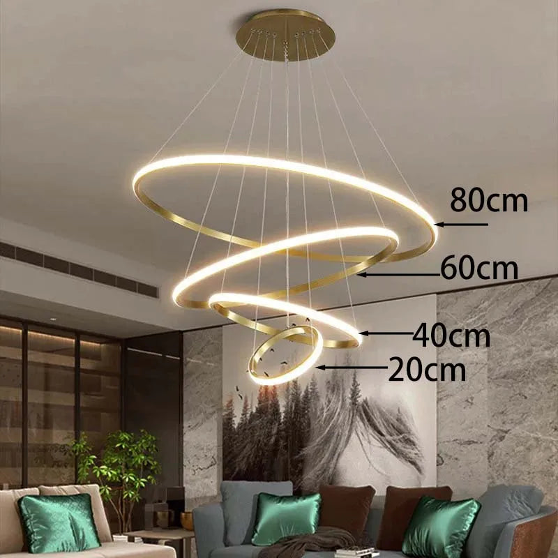 New Nordic minimalist and fashionable smart LED ceiling lights for bedrooms, living rooms, and main hall lights