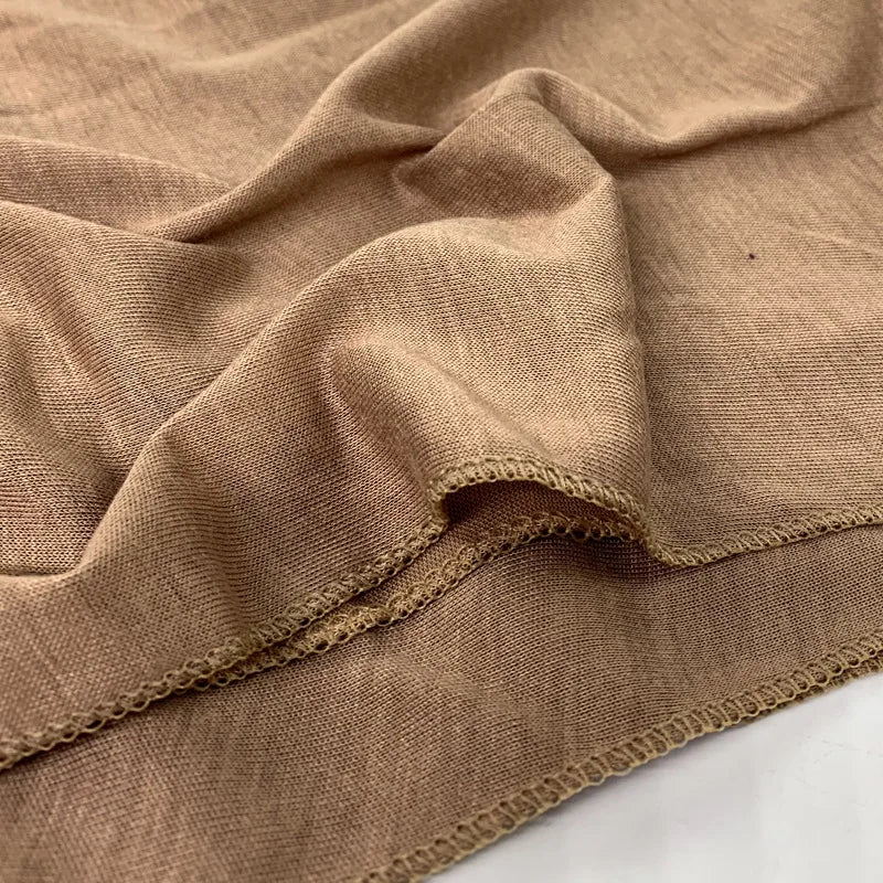 Ready to Wear Head Wrap Muslim Headscarf Women Shawl Stole Slip on Jersey Scarf Hijab Stretchy Bandana Shawl Islamic Veil Cover