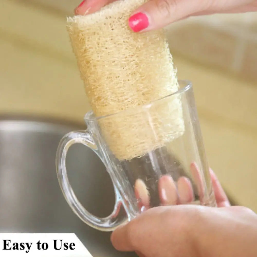 Natural Loofah Luffa Sponge Long Non-stick Dishwashing Artifact Ecological Planting Good Absorbency Body Shower Sponge