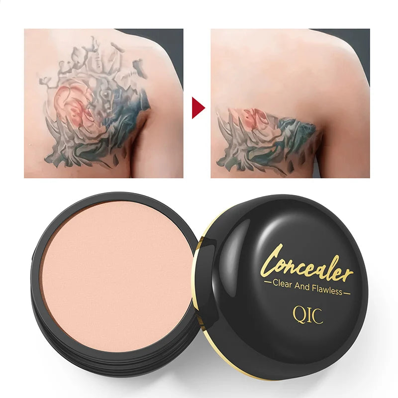 Waterproof Full Coverage Concealer For Tattoos, Scars - Natural Finish Foundation For All Skin Tones & Types Powerful Concealer