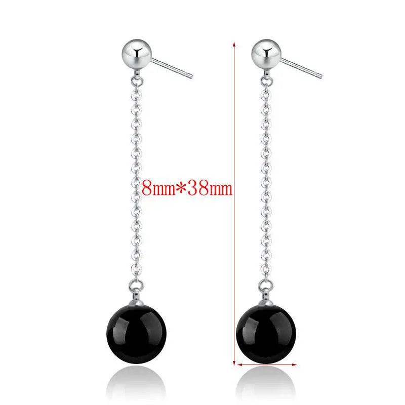 Korean Red Natural Stone Drop Earrings For Women Natural agate Jewelry Bridal Party Wedding Tassel Earrings 2023 Trendy 2Z40