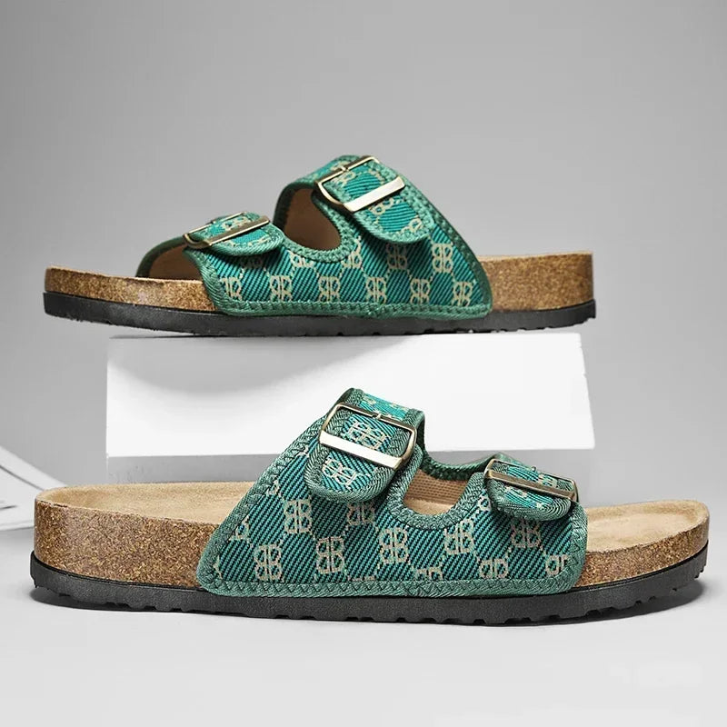 Man's Leather Sandal for Men Beach Sandals Men 2025 Designer Men's Shoes Men's Comfortable Slipper Original Brands Shoes Summer