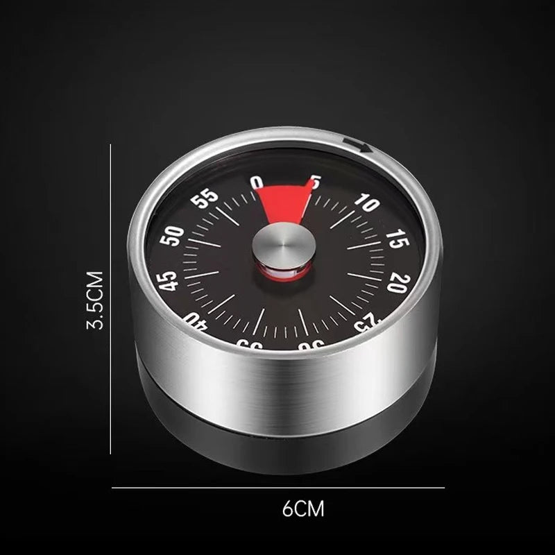 Countdown Reminder Magnetic Mechanical Visual Timers Classroom Baking Clock for Teaching Meeting Kitchen Cooking Baking Working