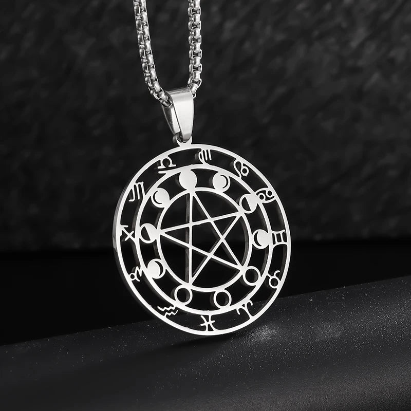 Stainless Steel Christian Eucharist Halo Grape Juice Cross Necklace Men Women Catholic Holy Spirit Church Jewelry