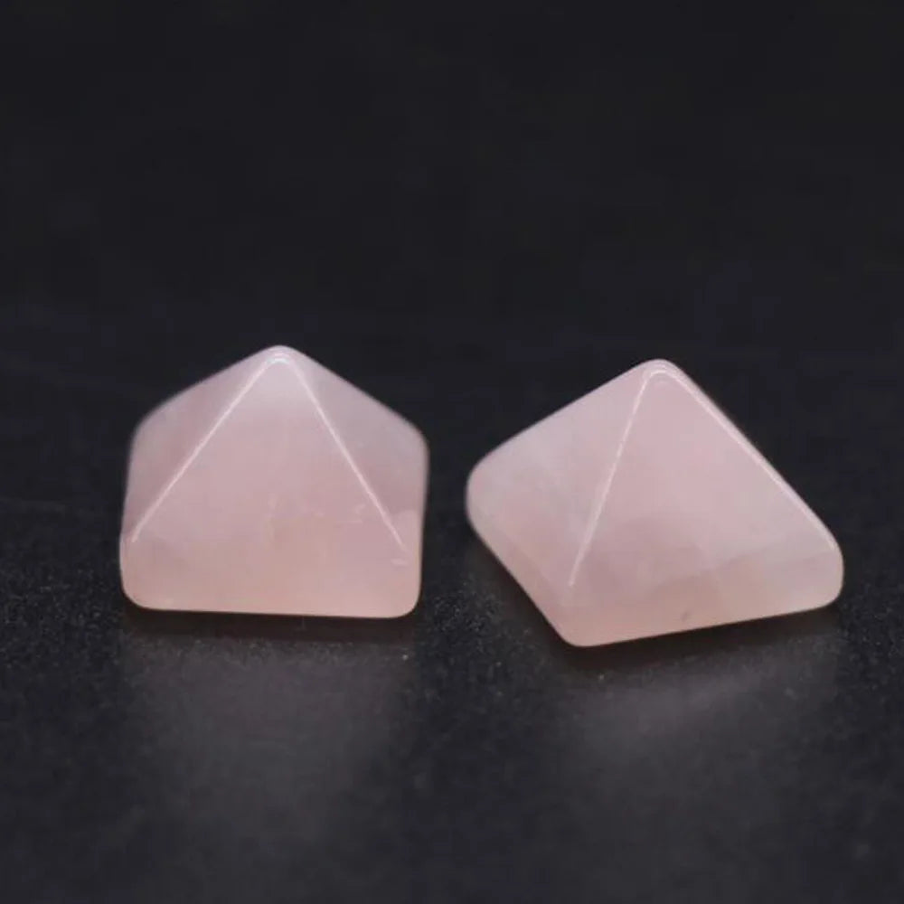 Pyramid Gemstone Natural Stone Crystal Quartz Healing Crystal Home Office Decor Crafts Polished Healing Stone Gift