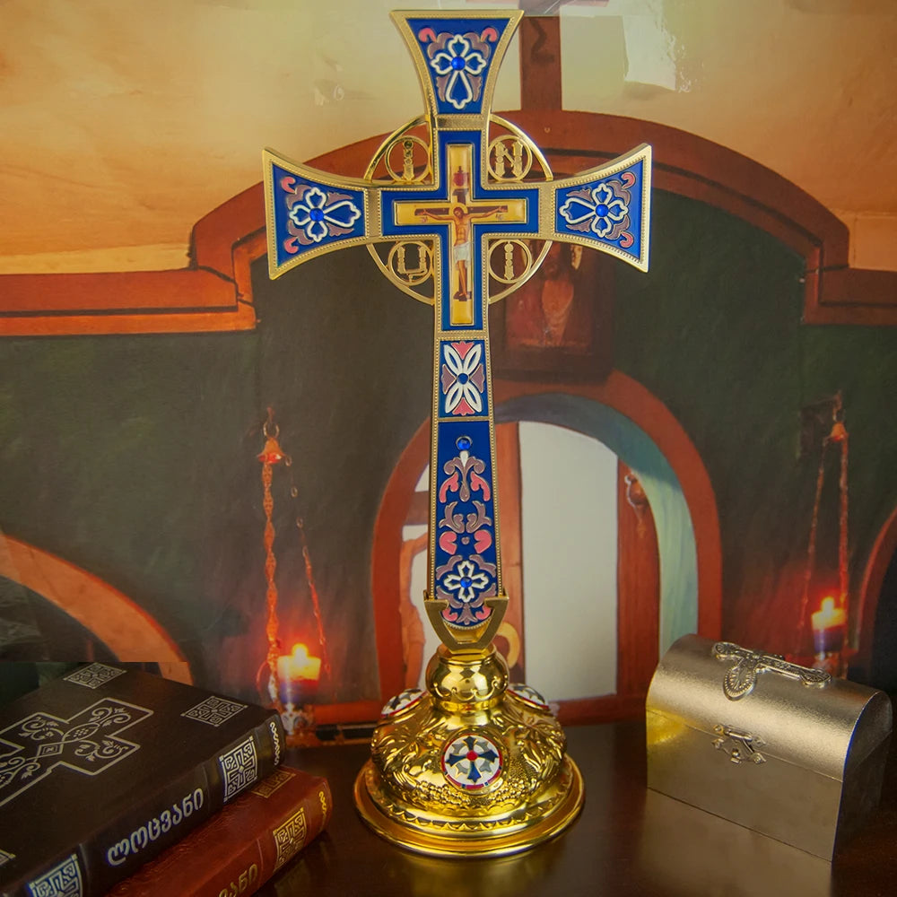 Orthodox Blessing Cross Articulos Religiosos Catolicos Church Decoration Cruz Pectoral