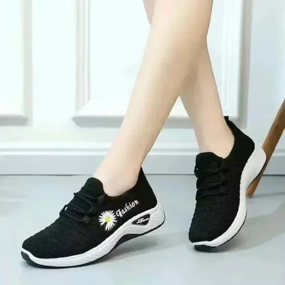 women's light running shoes Adult sneakers,net shoes, comfortable soft soled sneakers  women work shoes comfortable for work