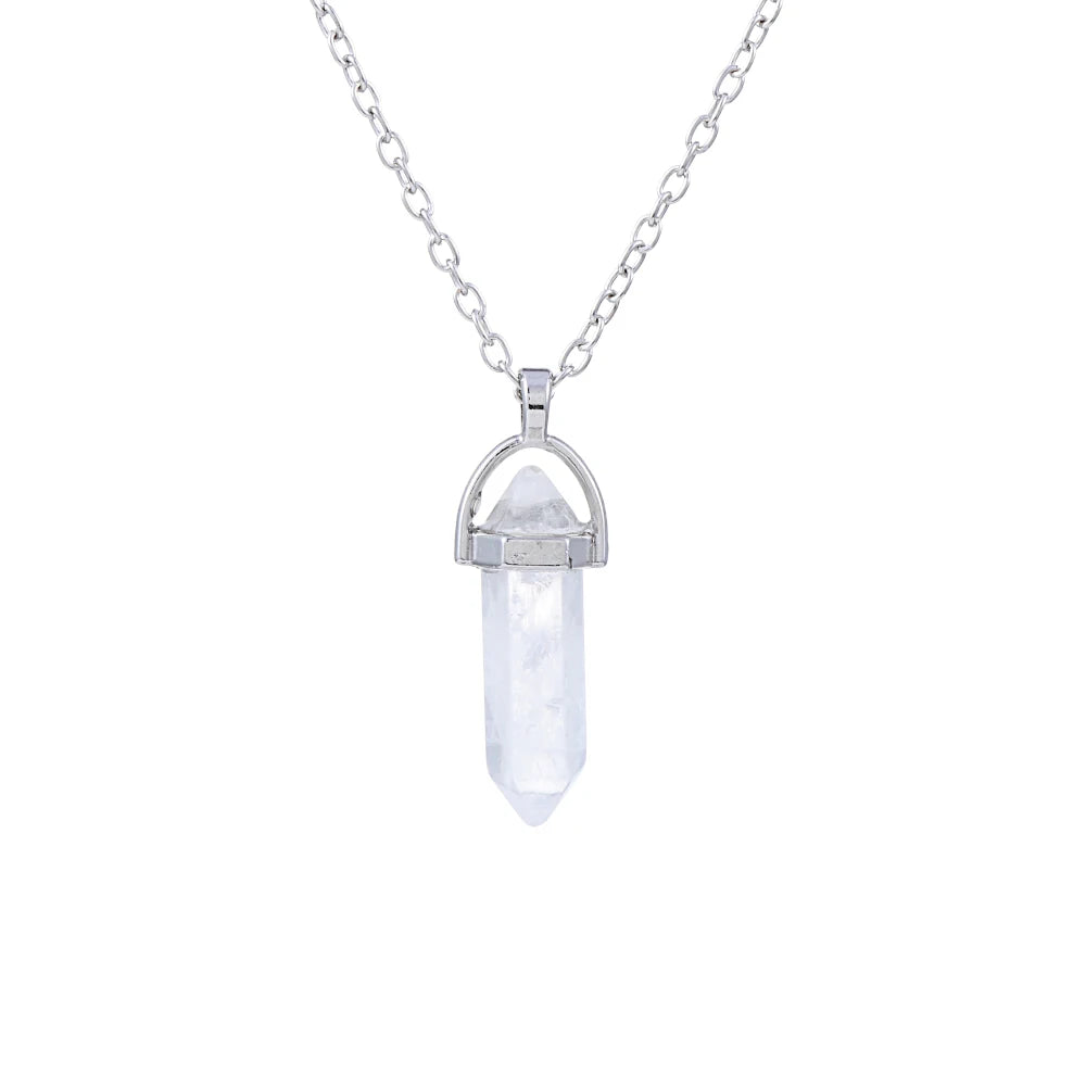 1Pc Irregular Rainbow Stone Natural Crystal Chakra Rock Necklace Golden Plated Quartz Pendant Nice Gift For Lover Friends