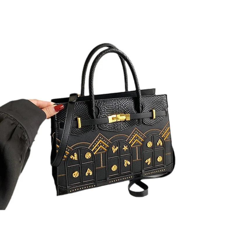 Spacious Vegan Leather Crossbody Bag, Detachable Strap for Commuter & Travel, TikTok-Viral Minimalist Capsule Wardrobe