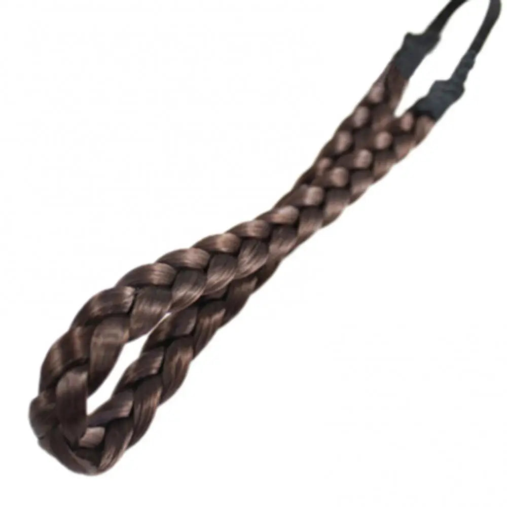 Women Vintage Bohemian Forehead Twist Braided Stretch Elastic Headband Hair Band