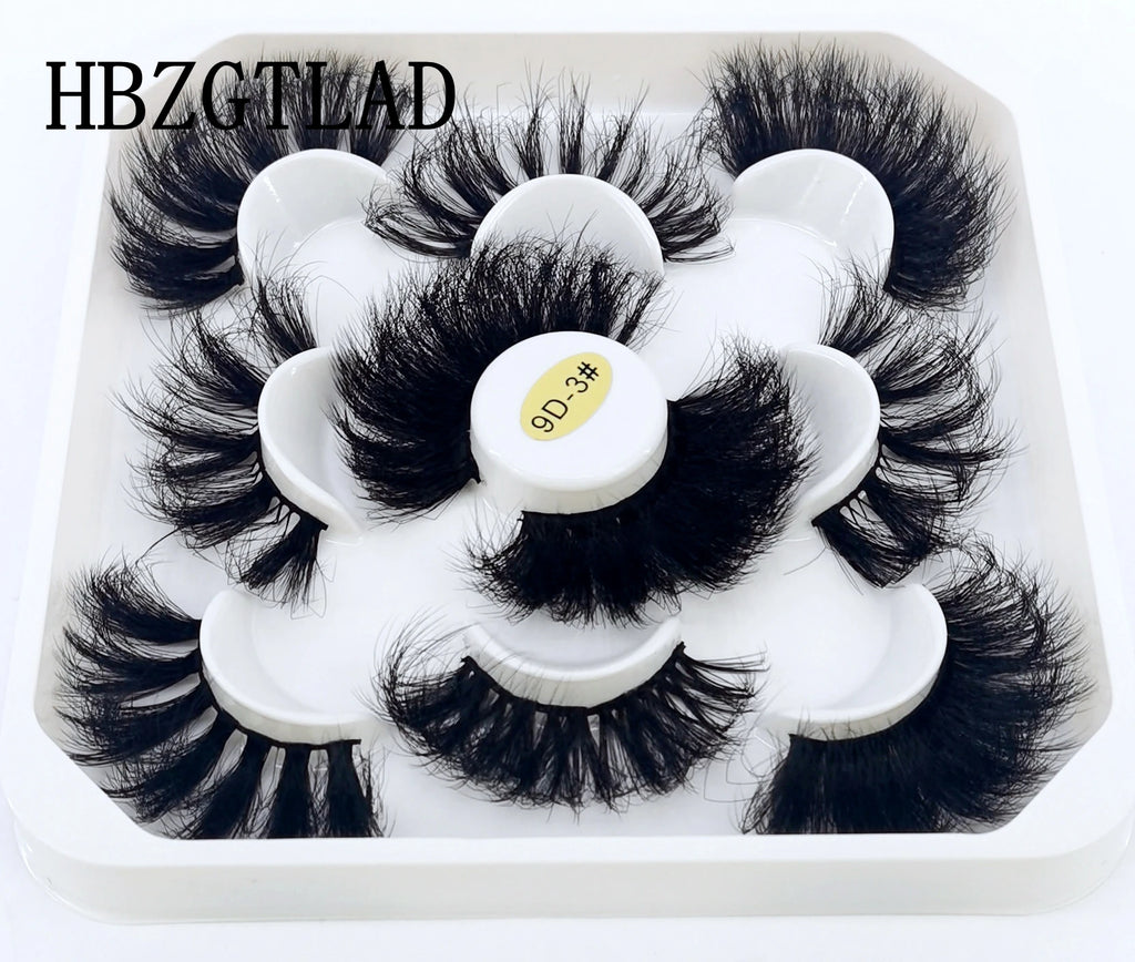 New 4-8 Pairs Mink Eyelashes 10-25mm Lashes Fluffy 3d Mink Lashes Makeup Dramatic Long Natural Eye Lashes Extension Maquillaje