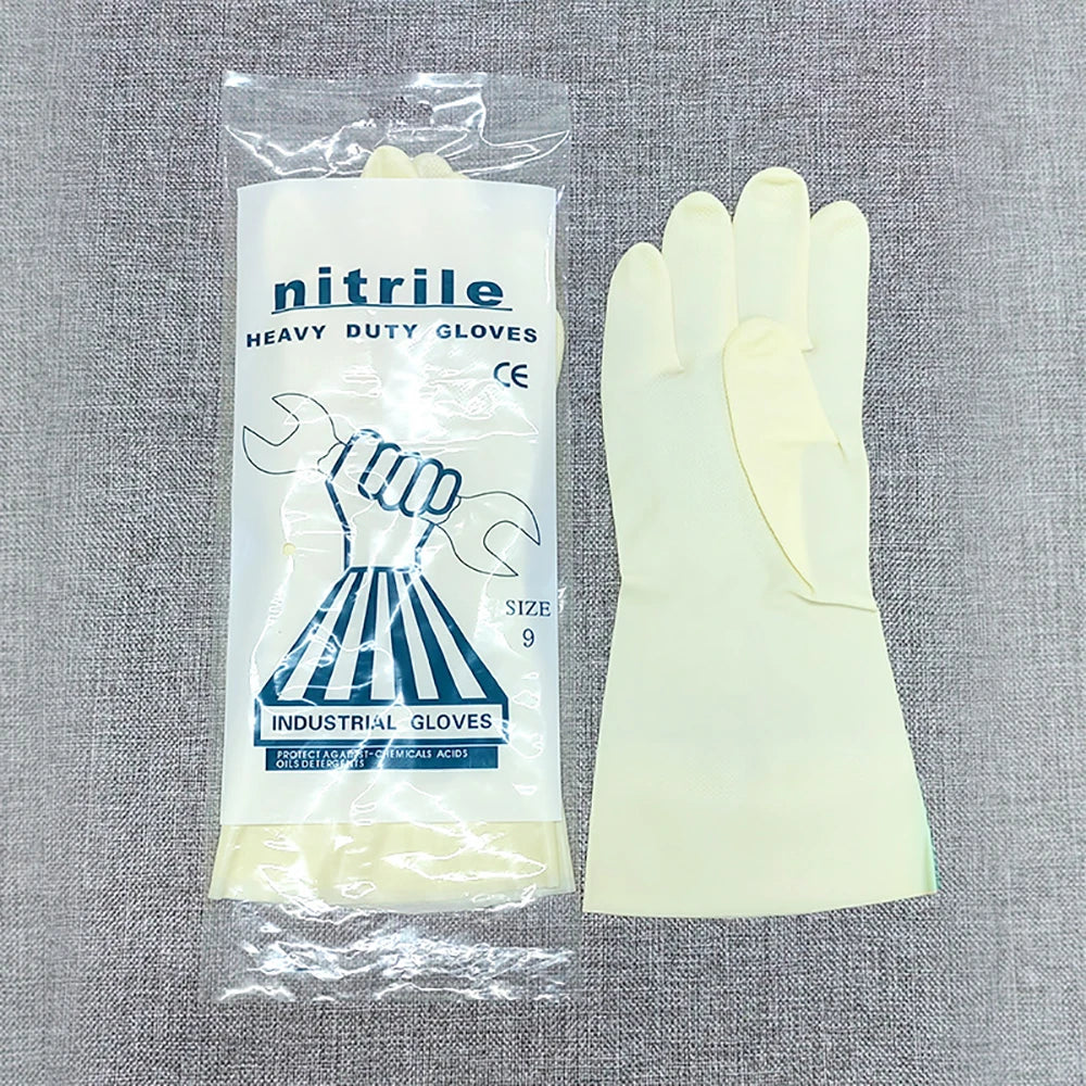 Glove Housework Strong Black Reusable Nitrile Gloves PVC Latex Free AntiStatic Garden Pet Care Tattoo Work Oil-proof Gloves