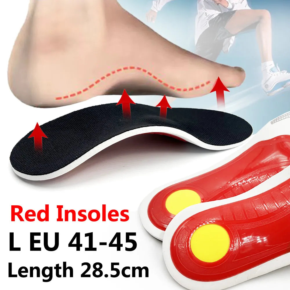 KOTLIKOFF Insoles For Shoes Sole Orthotic High Arch Support Insoles Deodorant Relief Foot Valgus Pain Orthopedic Work Shoes Pad