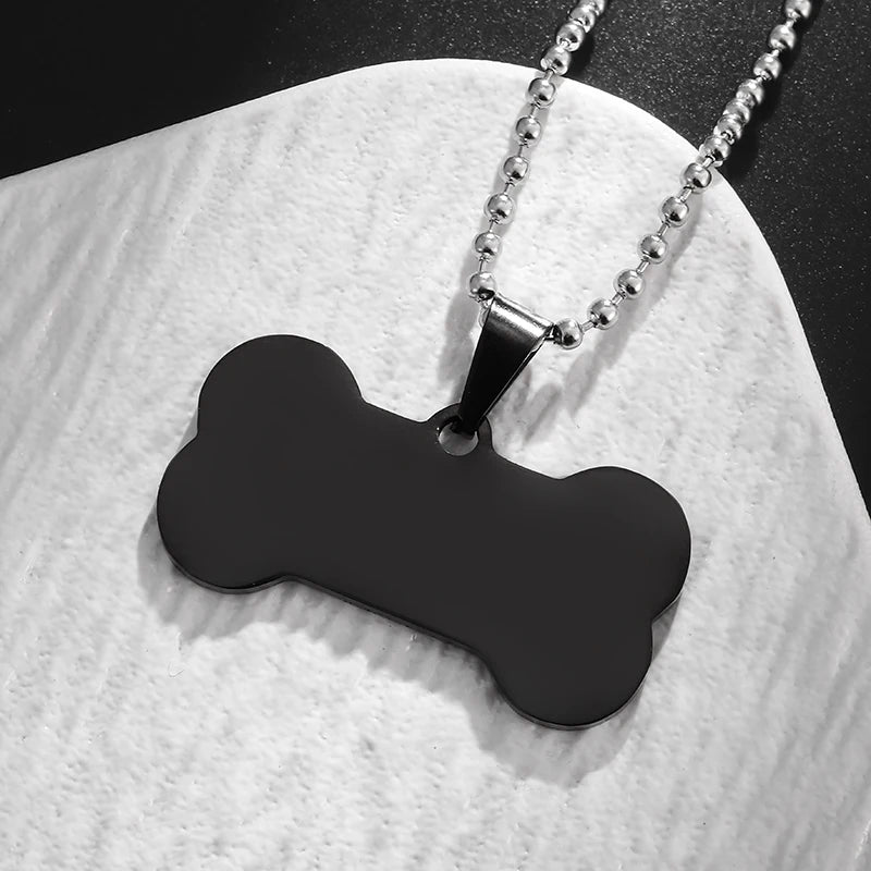 Stainless Steel Classic Geometric Polygonal Black Square Natural Stone Necklace Pendant for Men Fashion Casual Punk Jewelry Gift