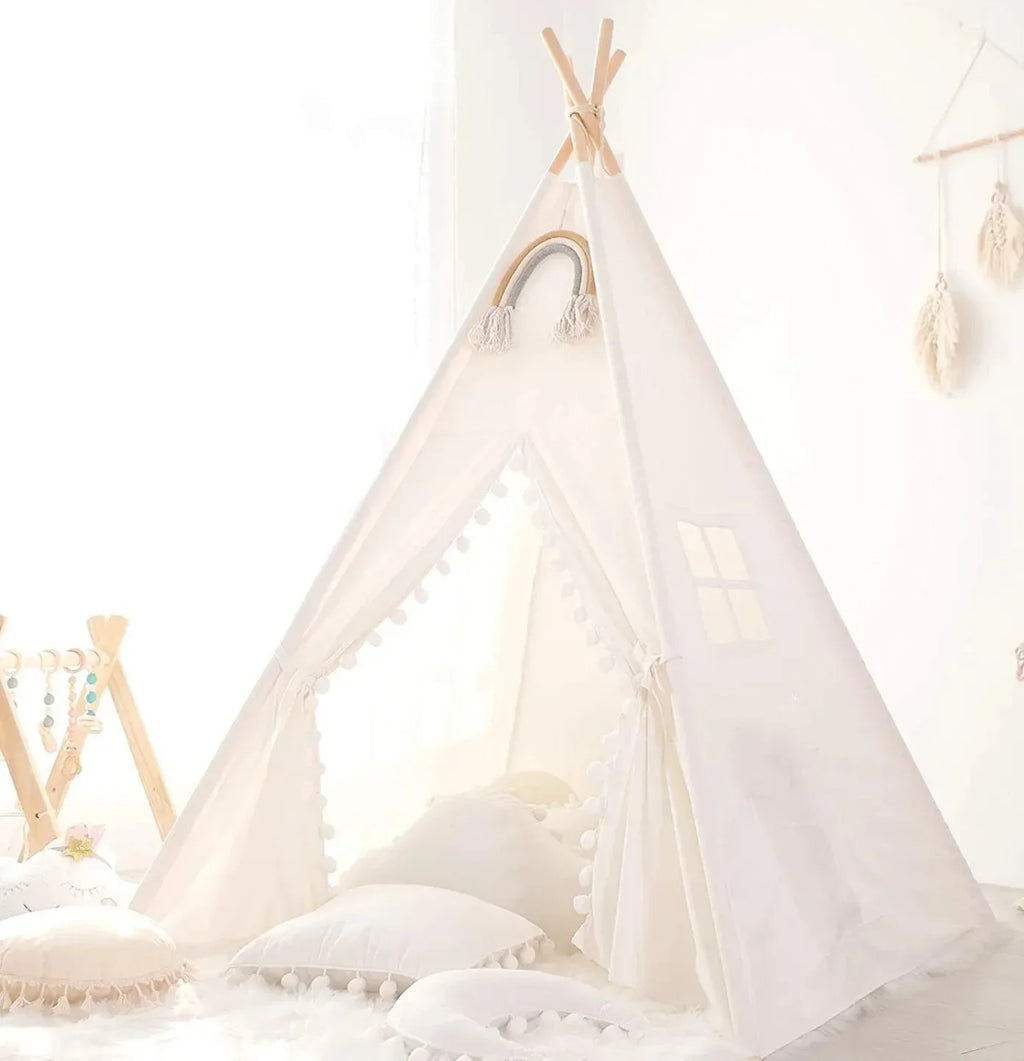 1.6M Kids Tent Play House Wigwam for Children Portable Child Tipi Tents Teepee Toddler Ball Pit Girl Castle Play Room Teepee