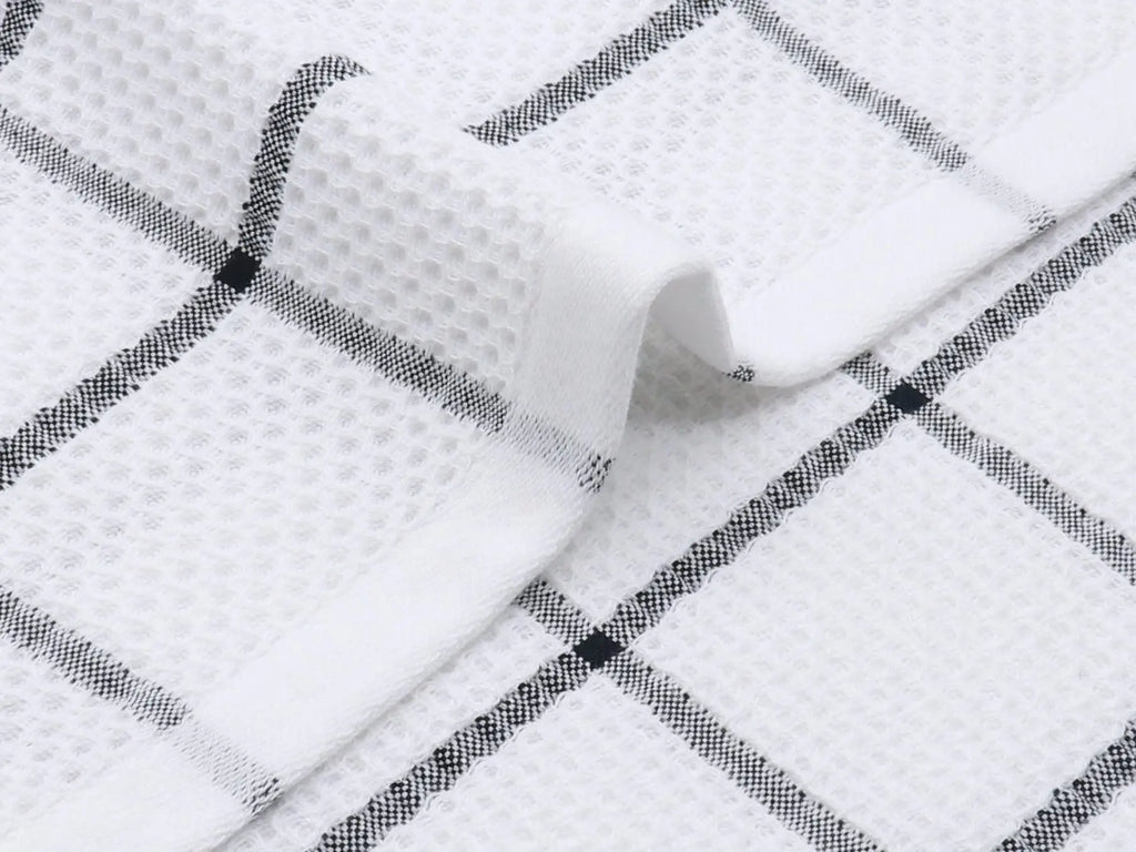 Plaid Cotton Kitchen Dish Cloths, Kitchen Rags, Hand Towel, Super Soft and Absorbent Washcloths,12x12in, 6 Packs