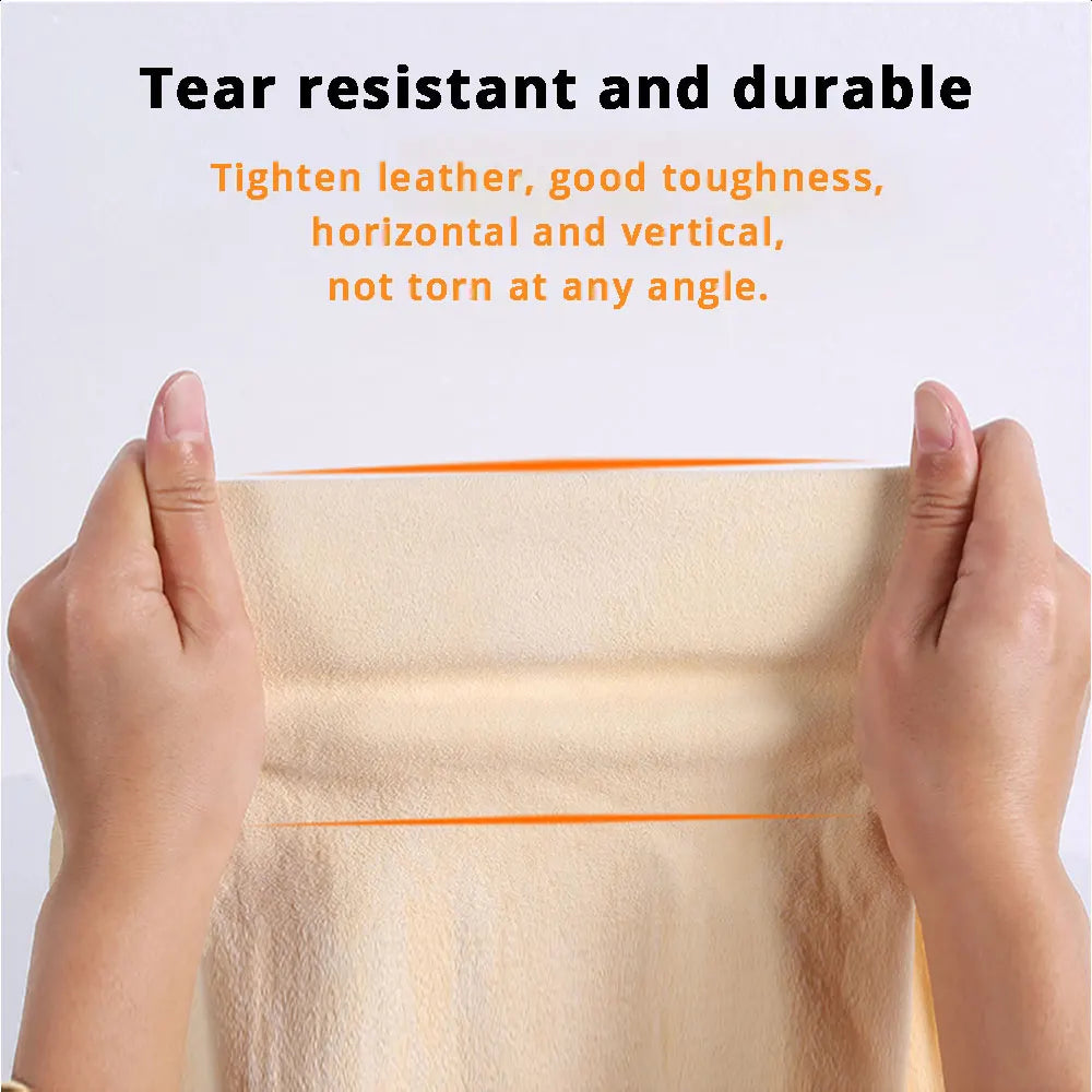 40x60CM Natural Deerskin Leather Clean Cloth Car Home Washing Care Quick Dry Cleaning Towel Super Absorbent Glass Drying Rags