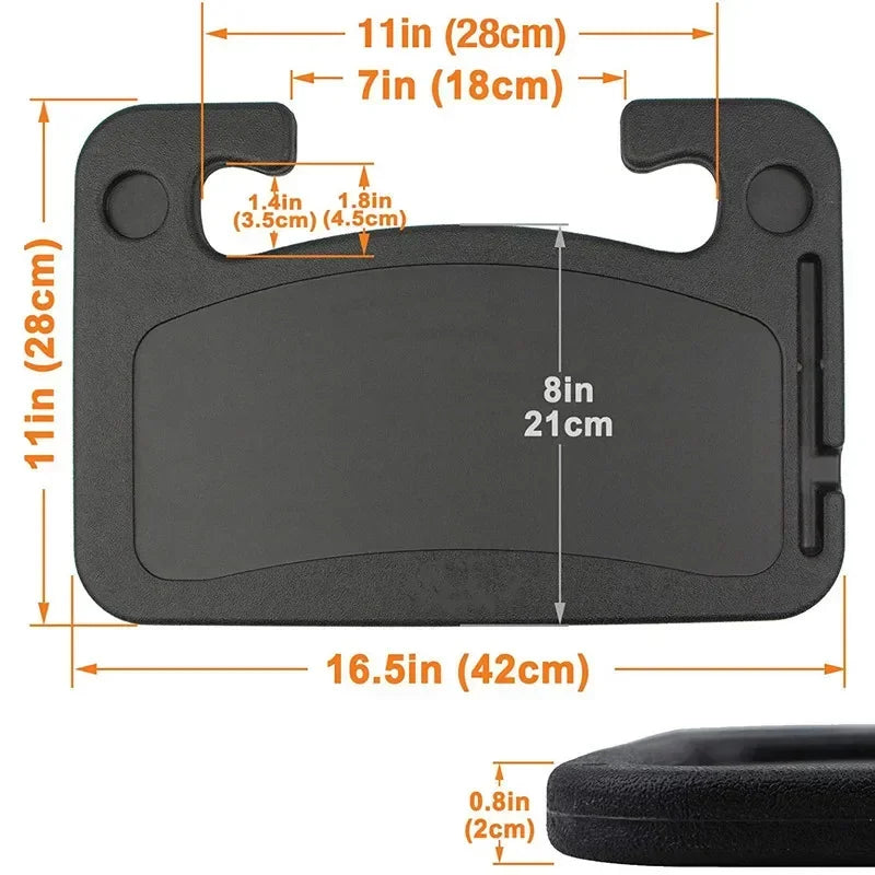 Car Portable Laptop Computer Desk Mount Stand Eat Work Car Steering Wheel Dining Table BracketDrink Food Coffee Tray Board