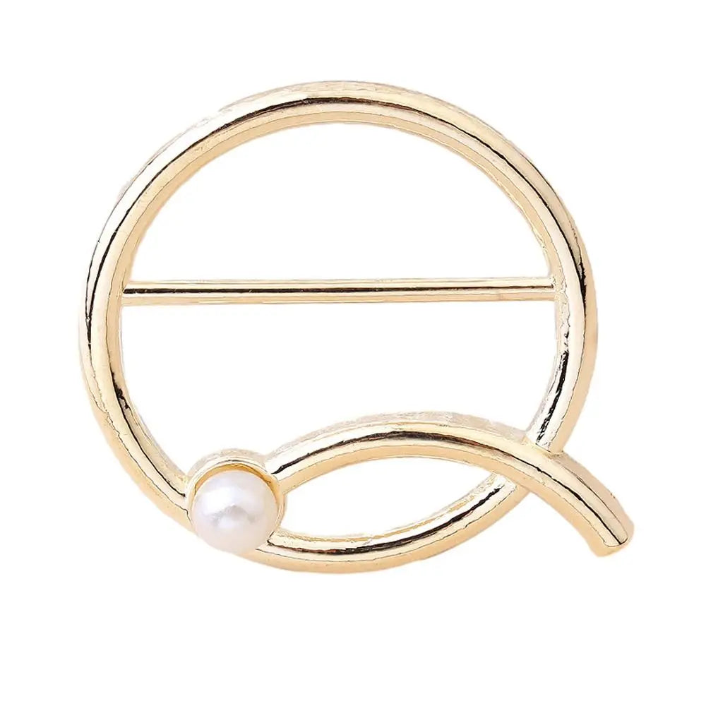New Rhinstone Scarf Buckle T-Shirt Silk Clasp Clip Holder Scarf Ring Brooch Waist Buckle Fashion Minimalist Jewelry Accessories