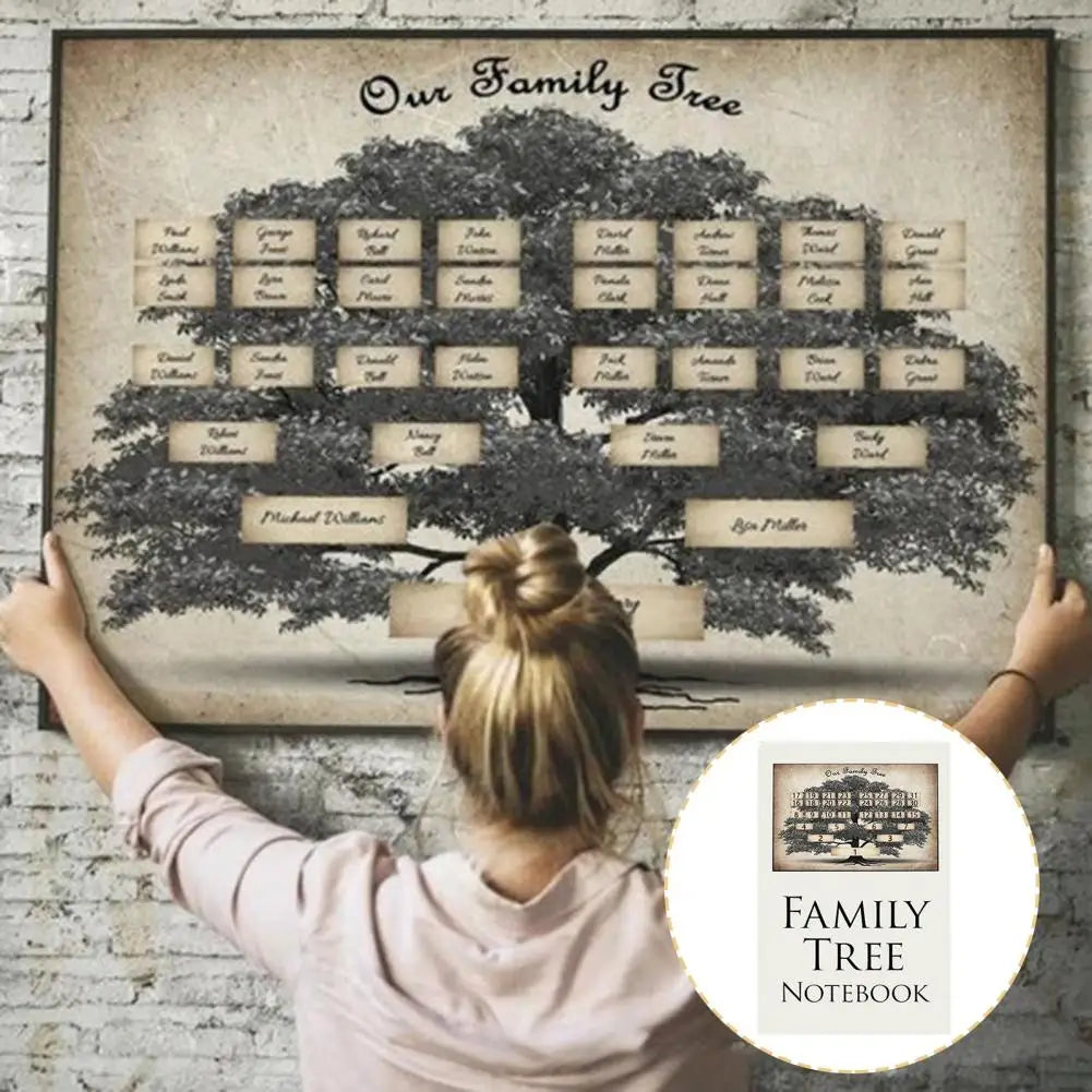 Family Tree Notebook Memories of Ancestors Record Book Smooth Writing Tree Print Chart Meaning Family Gift Genealogy Journal