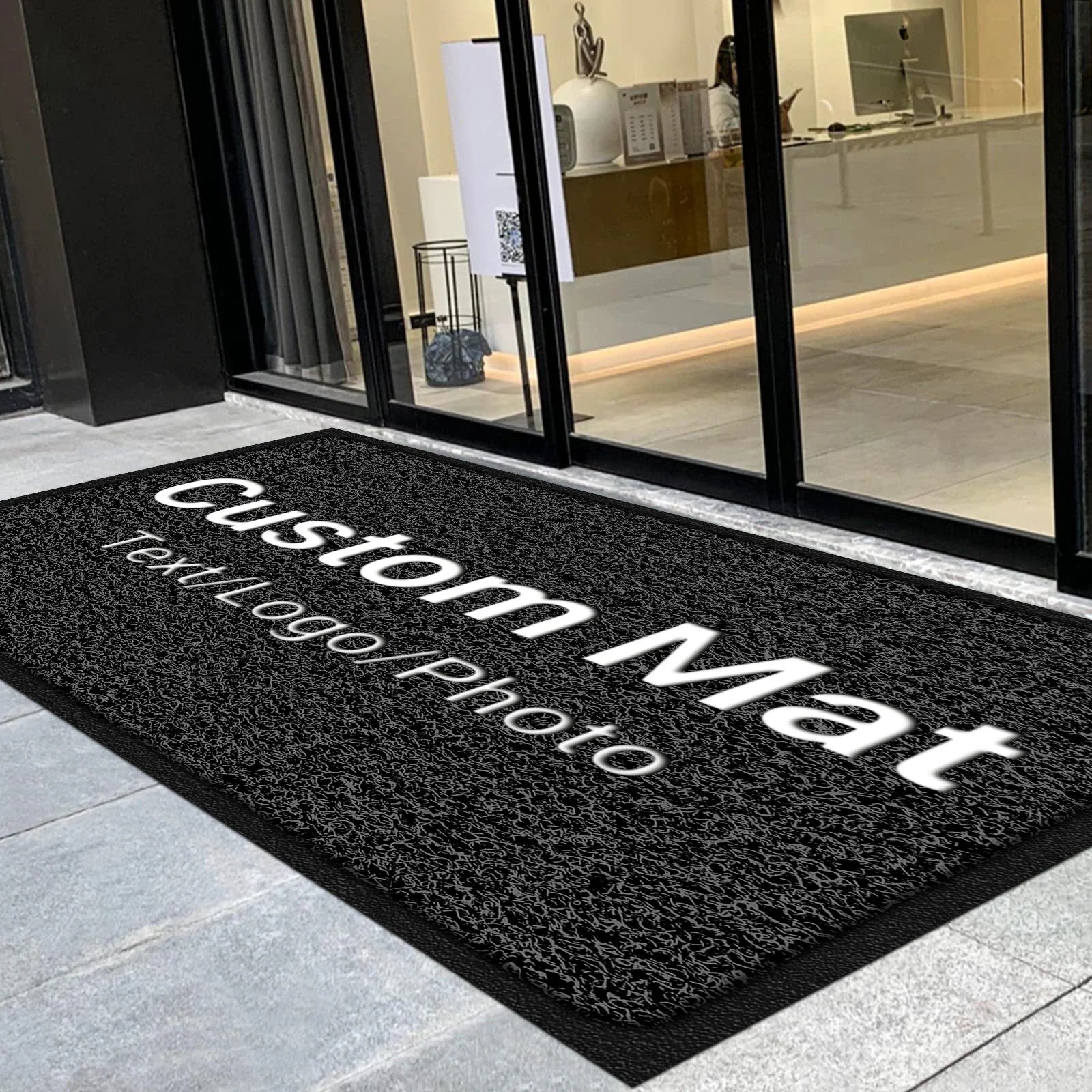 Custom Foot Mat Personalized Business Mat Carpet Entrance Doormat Indoor Outdoor Anti-Slip Rug Customization Branding Logo Mats