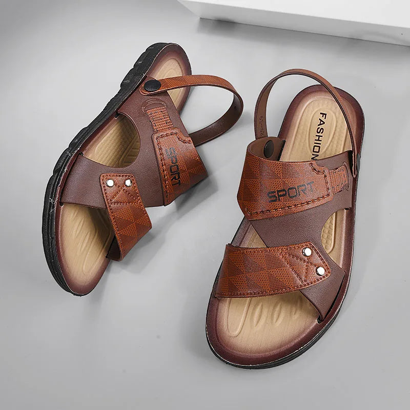 Summer Men's Sandals Fashion Casual Slippers For Men Comfortable Beach Shoes Sandals Male Flat Men Sandals 2025