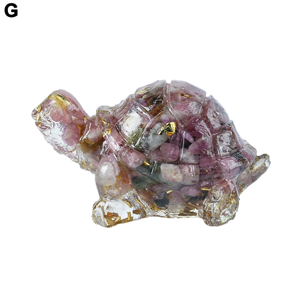 Natural Stone Colorful Bird Figurine Positive Healing Energy Hand-carved Faux Crystal Mini Bird Statue Home Office Desktop Decor