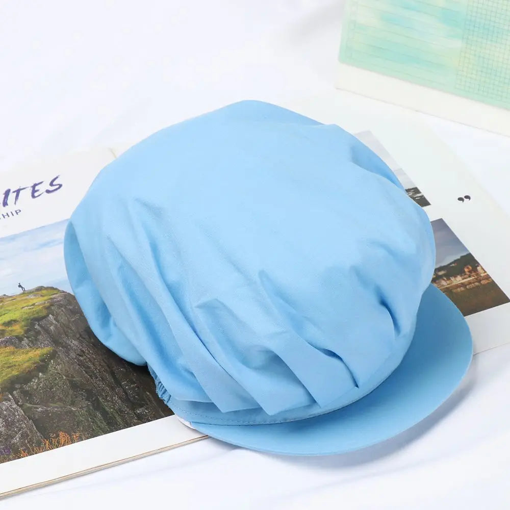 Chef Hat Kitchen Cooking Chef Cap Food Service Hair Nets Chic Work Accessories Women Bandage Adjustable Cap Solid
