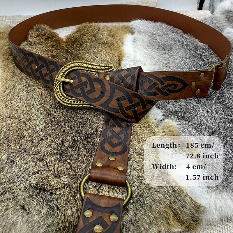 Medieval Ring Belt human Larp Nordic Celtic Norseman Waistband Valhalla Warrior Knights Girdle Ancient Accessories Available