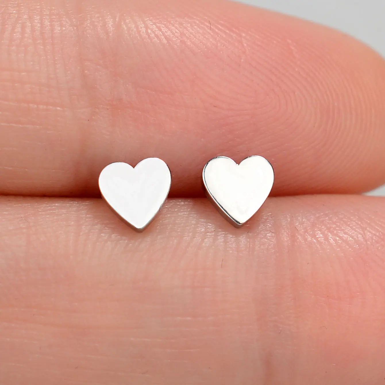 Minimalist Stainless Steel Earings Mini Heart Star Geometric Stud Earrings For Women Cute Cat Dog Flower Leaf Earrings Jewelry