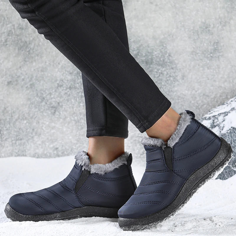 Men's Boots Snow Warm Hiking Winter Boots Man Lightweight Man Shoes Unisex Waterproof Ankle Boots Footwear Men's Work Shoes