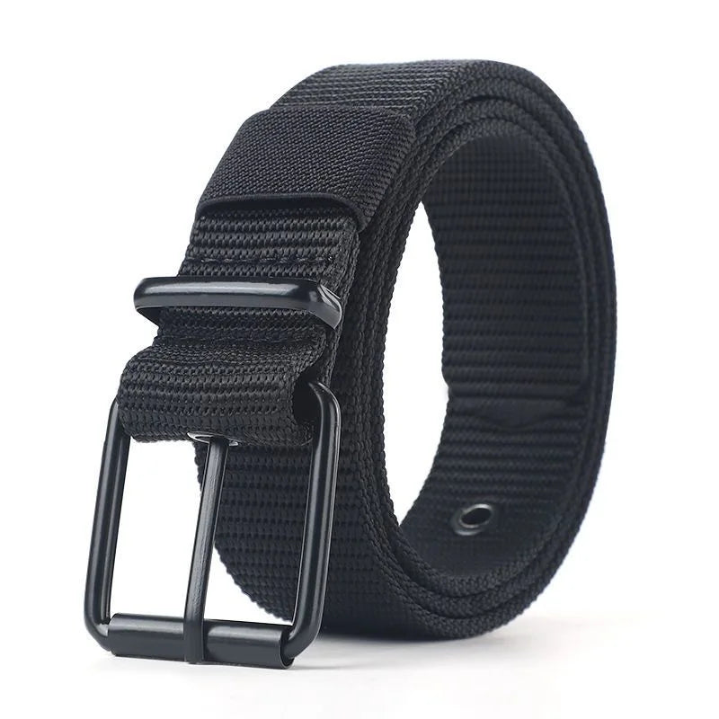 New Canvas Belts for Men Fashion Metal Pin Buckle Outdoor Work Military Tactical Strap Male Nylon Belt for Pants Jeans Waistband