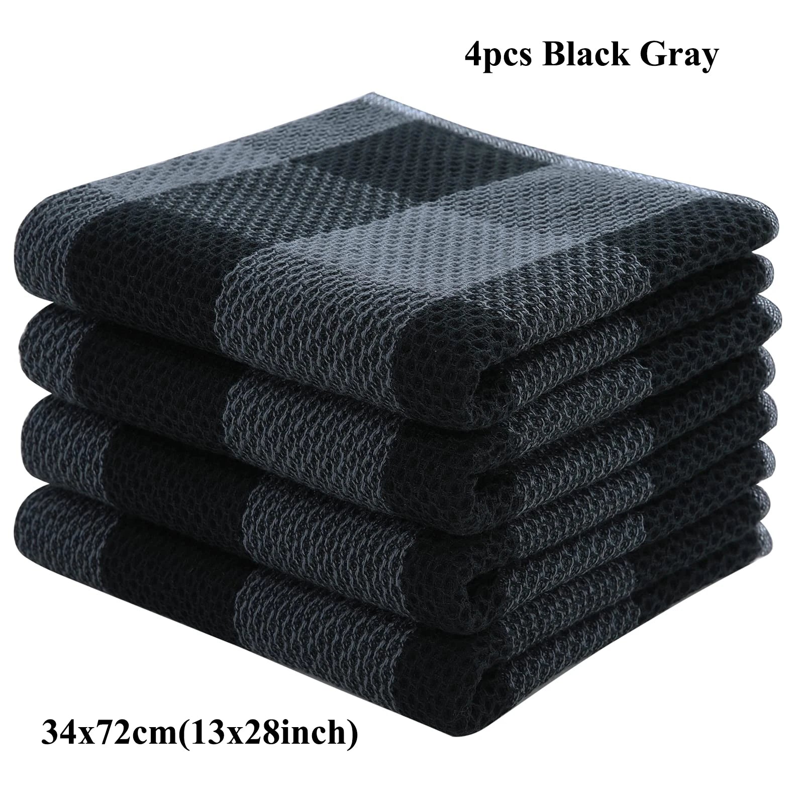 Olanly 100% Cotton Dishcloth For Kitchen Towel Home Ultra Soft Absorbent Dish Cloth Reusable Clean Tool Microfiber Kitchen Towel