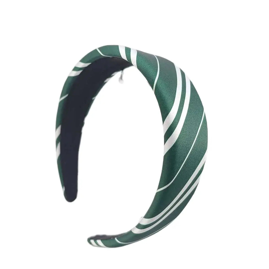 1/4 PCS Magic College Wizard Slytherin Costume Cosplay Style Vintage Hair Hoop Striped Girls Silk Headband Accessories