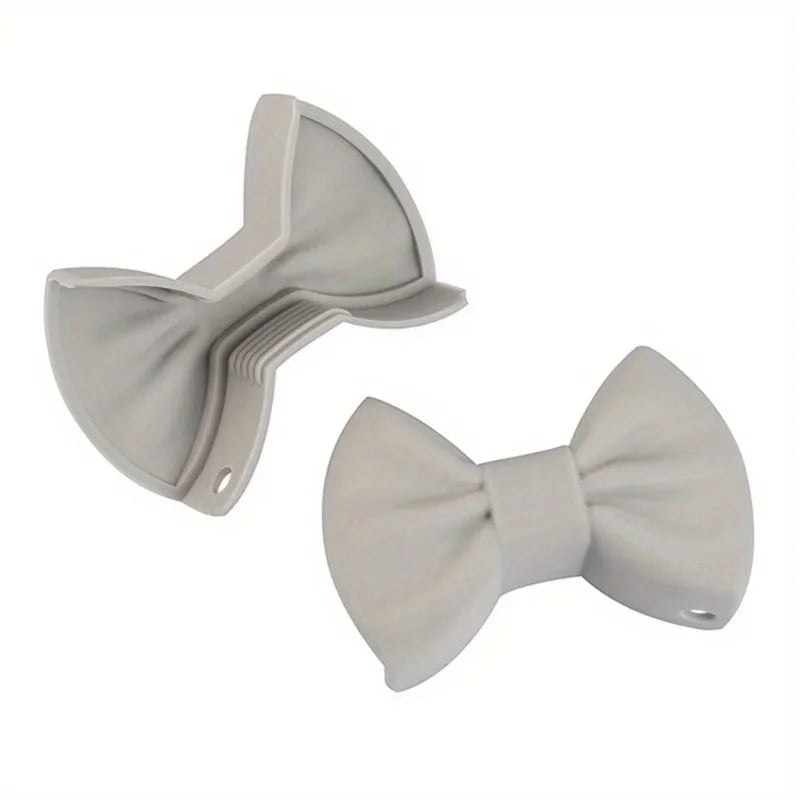Kitchen Pot Clip Anti Scald Non-slip Handle Cover Creative Cooking Oven Glove Pot Clip Kitchen Gadgets Bow Shape Design Bowknot