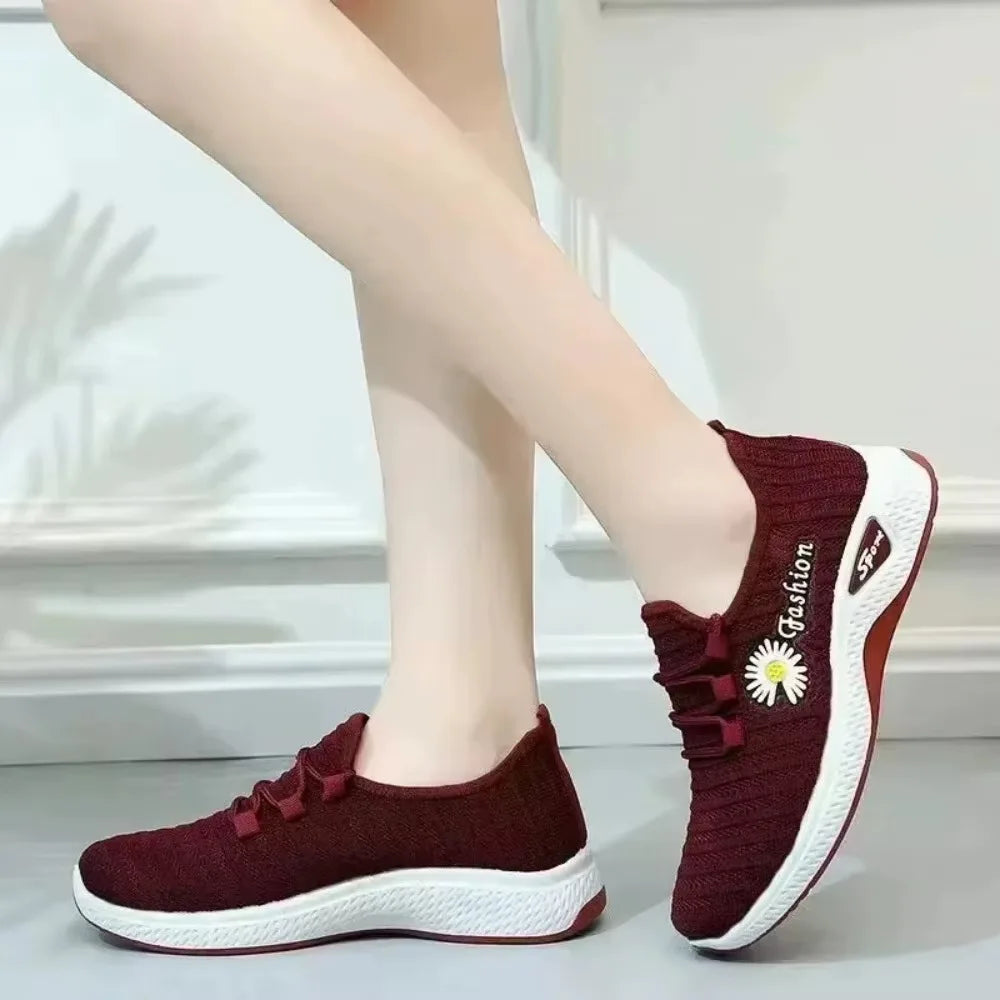 women's light running shoes Adult sneakers,net shoes, comfortable soft soled sneakers  women work shoes comfortable for work