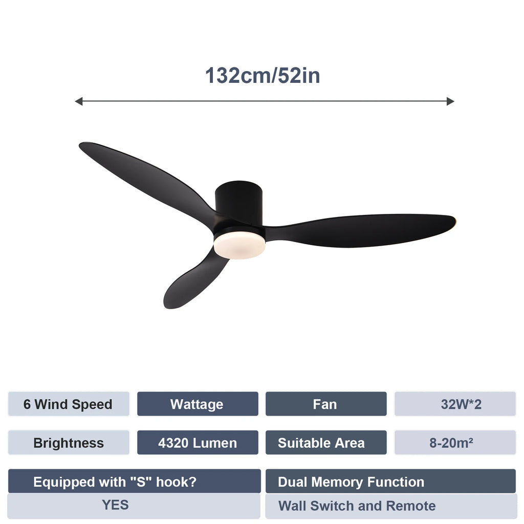 LED Ceiling Mounted Living Room Fan Light, Nordic Restaurant Decorative Ceiling Fan, Household Minimalist Electric Fan Light