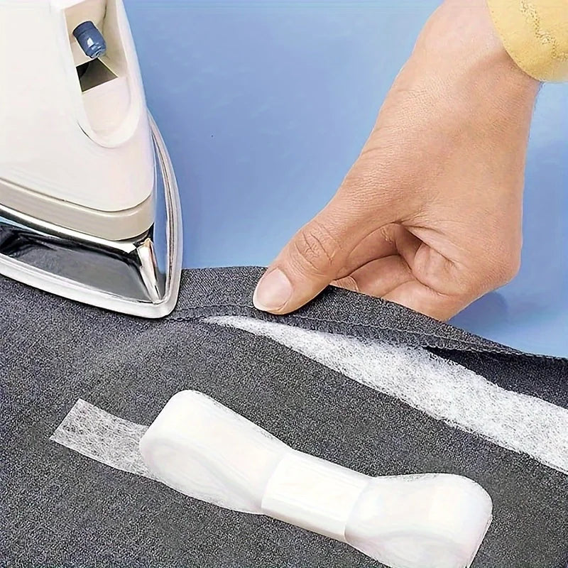 2roll Black White Double-sided Interlining Adhesive Fabric Clothes Iron On Hem Tape Interlining Web DIY Sewing Patchwork Acces
