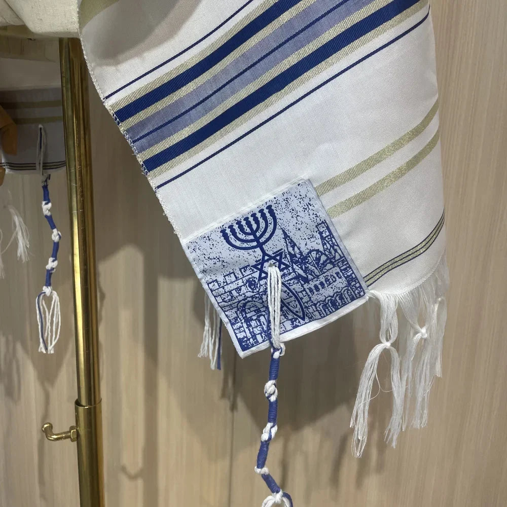 Fire Picture Prayer Shawl  Exquisite Gift Packaging Praying Scarfs Wraps for Men Women Priest