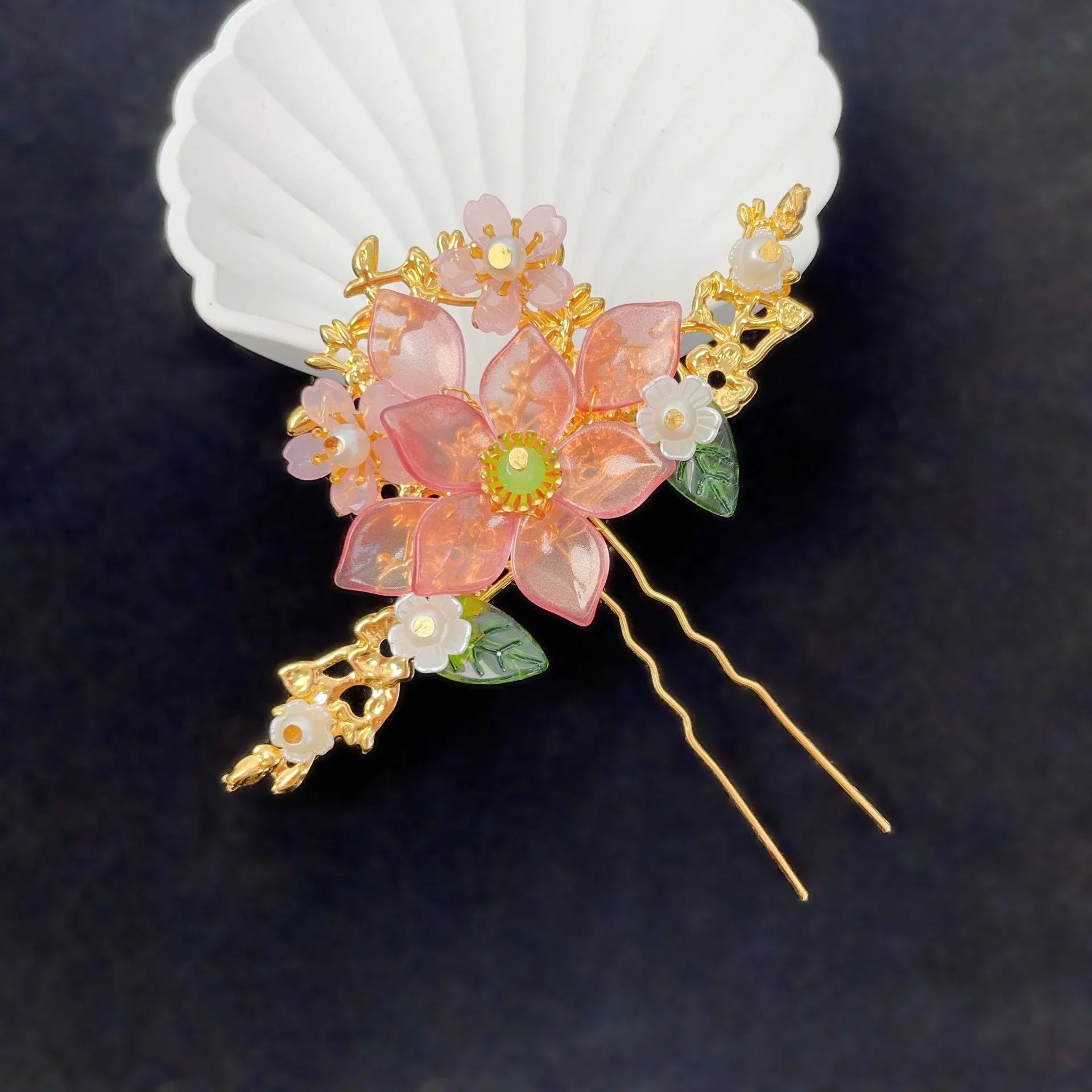 Children's Headwear Ancient Style Girl Hanfu Hair Bundle Wig Accessories Princess Dress Up Gift