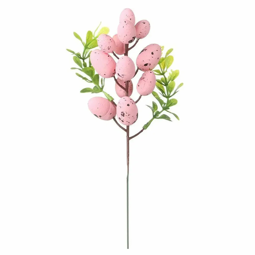 Colorful Egg Tree Branch Vibrant Natural Artificial Easter Branch Creative Easter Egg Flower For Wedding New