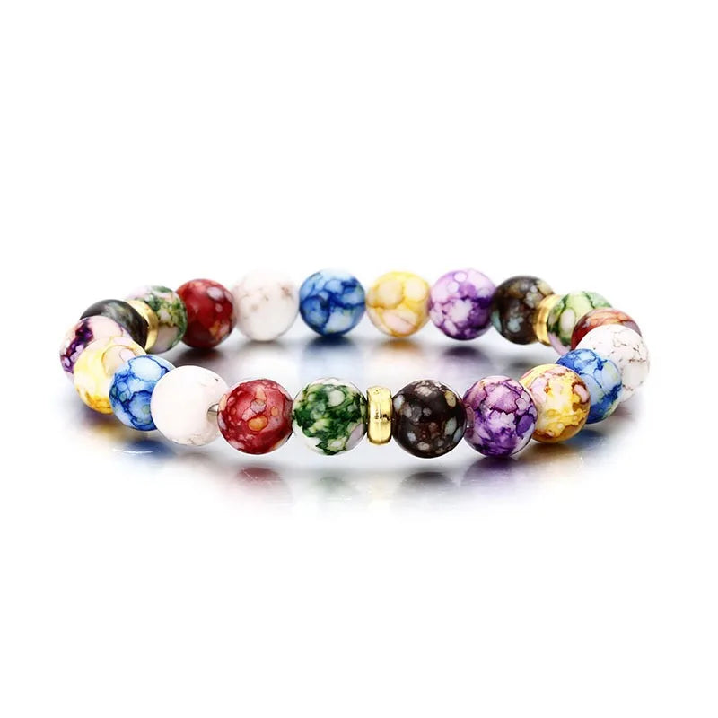 Good Luck Bracelets for Women Real Natural Stone 7 Chakra Beads Girlfriend Mom Gift Original Jewelry Luxury Beaded Bracelet